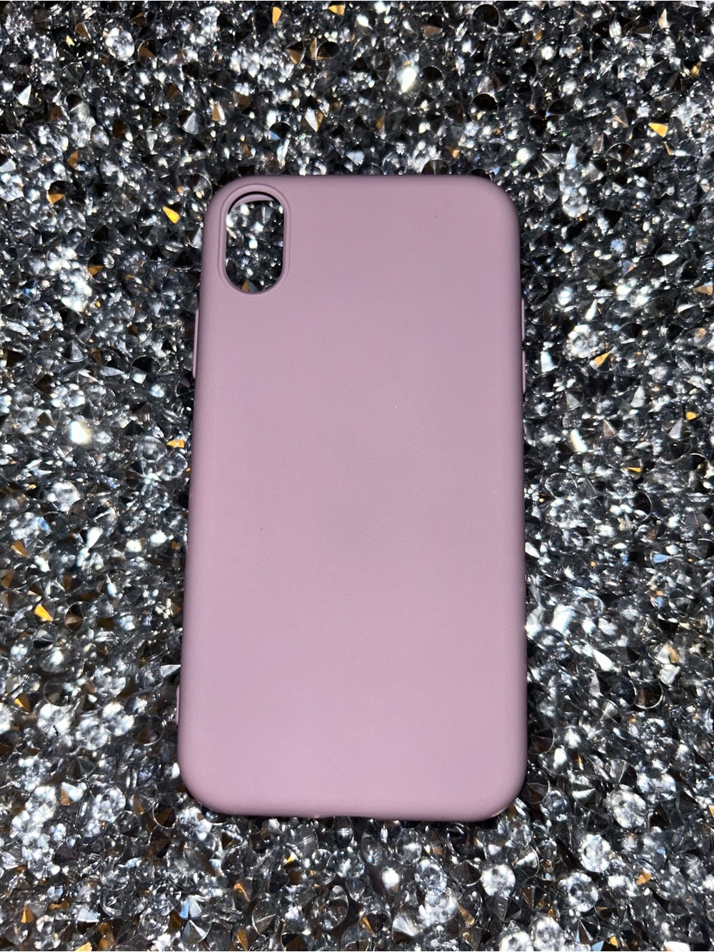 iPhone XR Silicone Phone Case - Mauve Pink